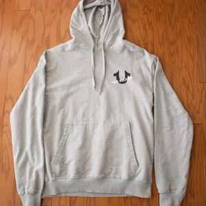 True Religion Men's Grey Hoodie